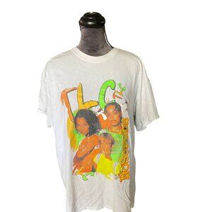 TLC No Scrubs Vintage Graphic T-Shirt White Unisex Vintage Style Cotton Short Sl